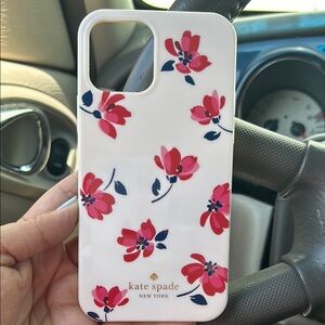 kate spade Floral iPhone Case - White and Red
